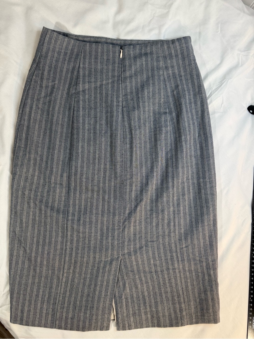 Worthington Gray Pinstripe Pencil Skirt - Picture 3 of 10